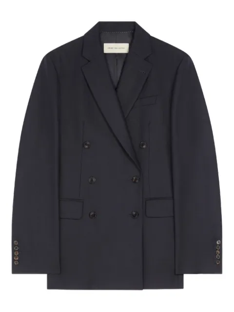 DRIES VAN NOTEN double-breasted wool blazer