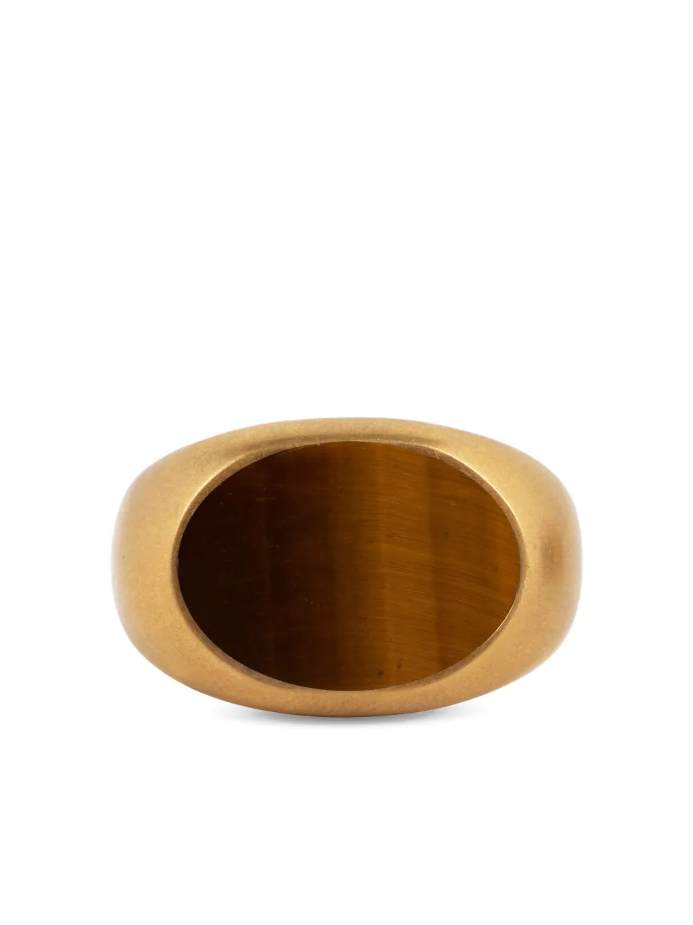 Dries Van Noten Oval-frame Signet Ring In Gold