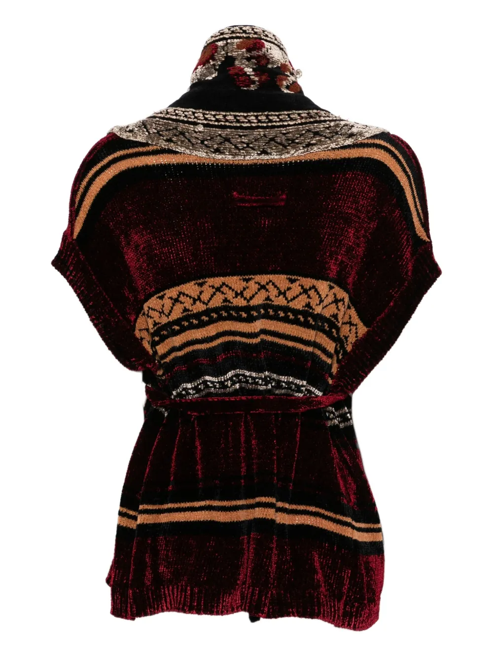 Pre-owned Jean Paul Gaultier 1990s Floral-pattern Belted Jacket In Brown