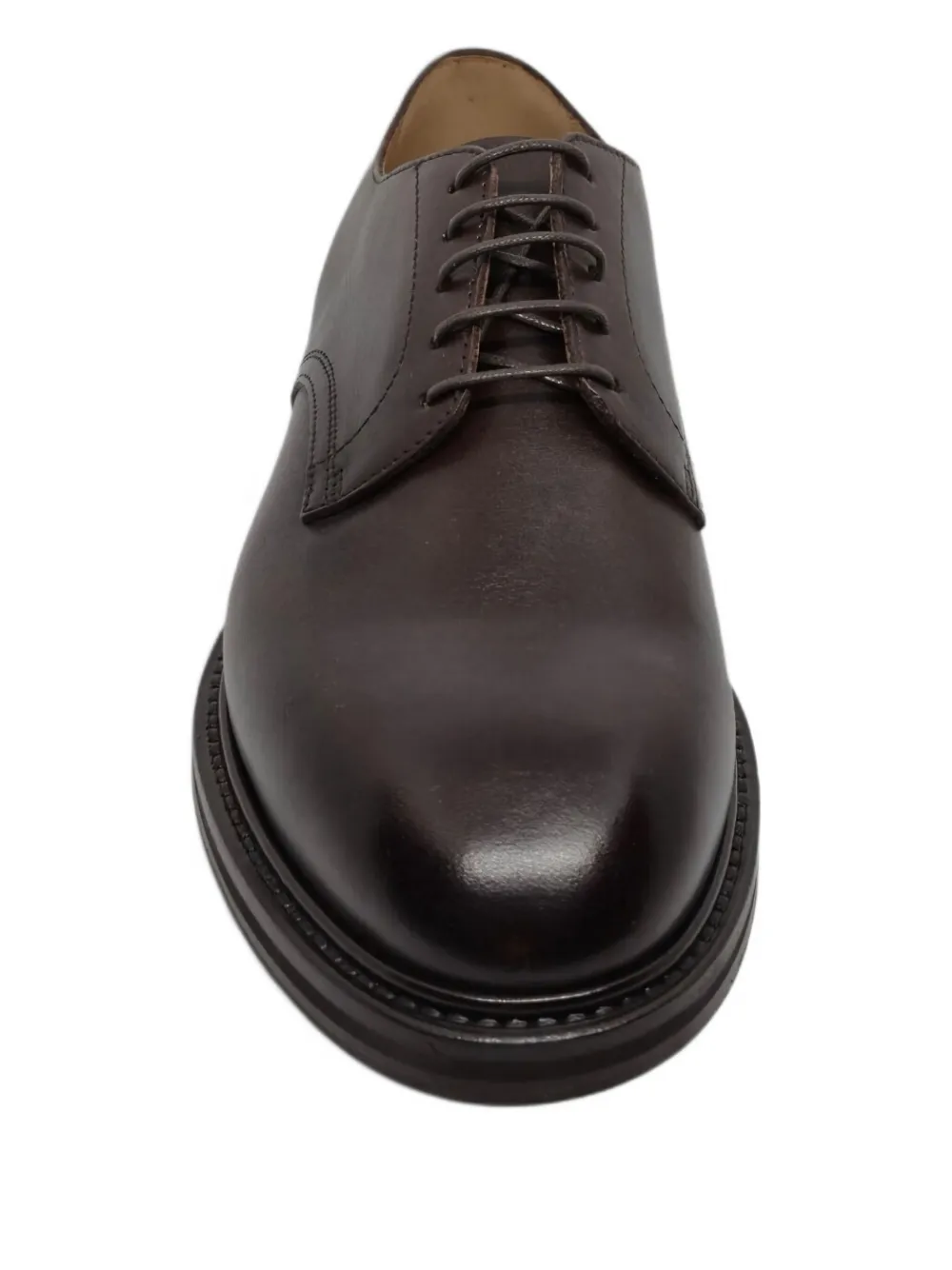 Henderson Baracco leather lace-up derby shoes Brown