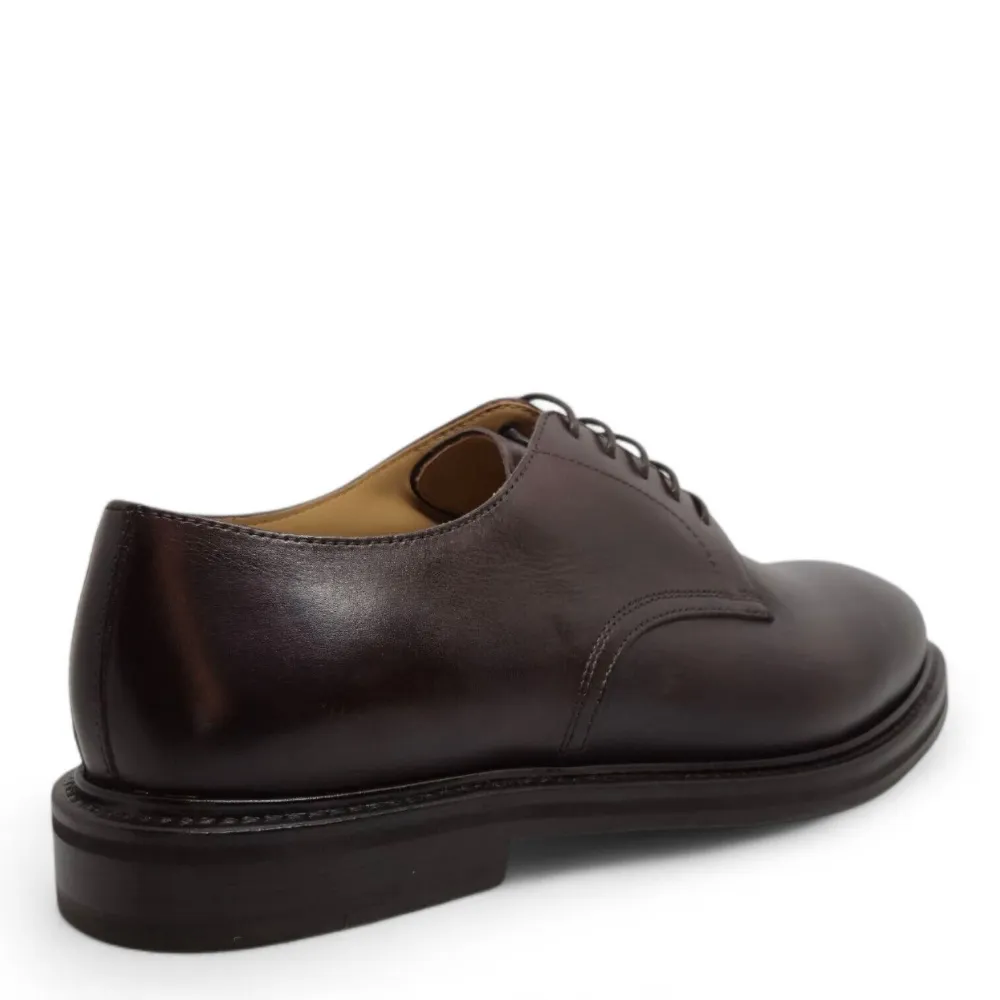 Henderson Baracco leather lace-up derby shoes Brown