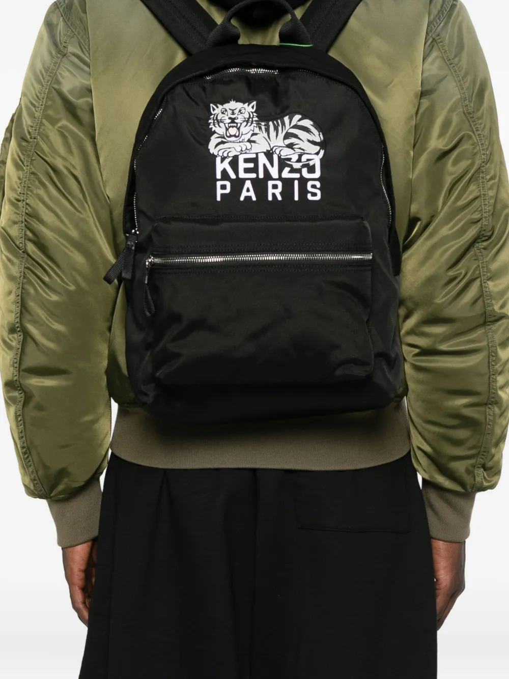 Kenzo Rugzak met geborduurd logo Zwart