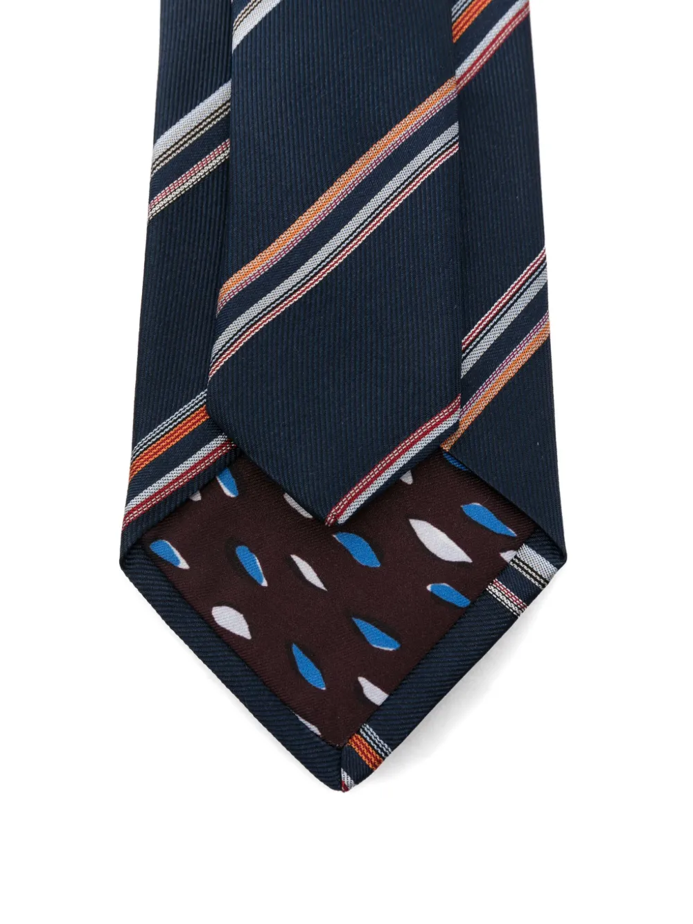 Paul Smith Men Tie Two Stripe Accessories In Blue