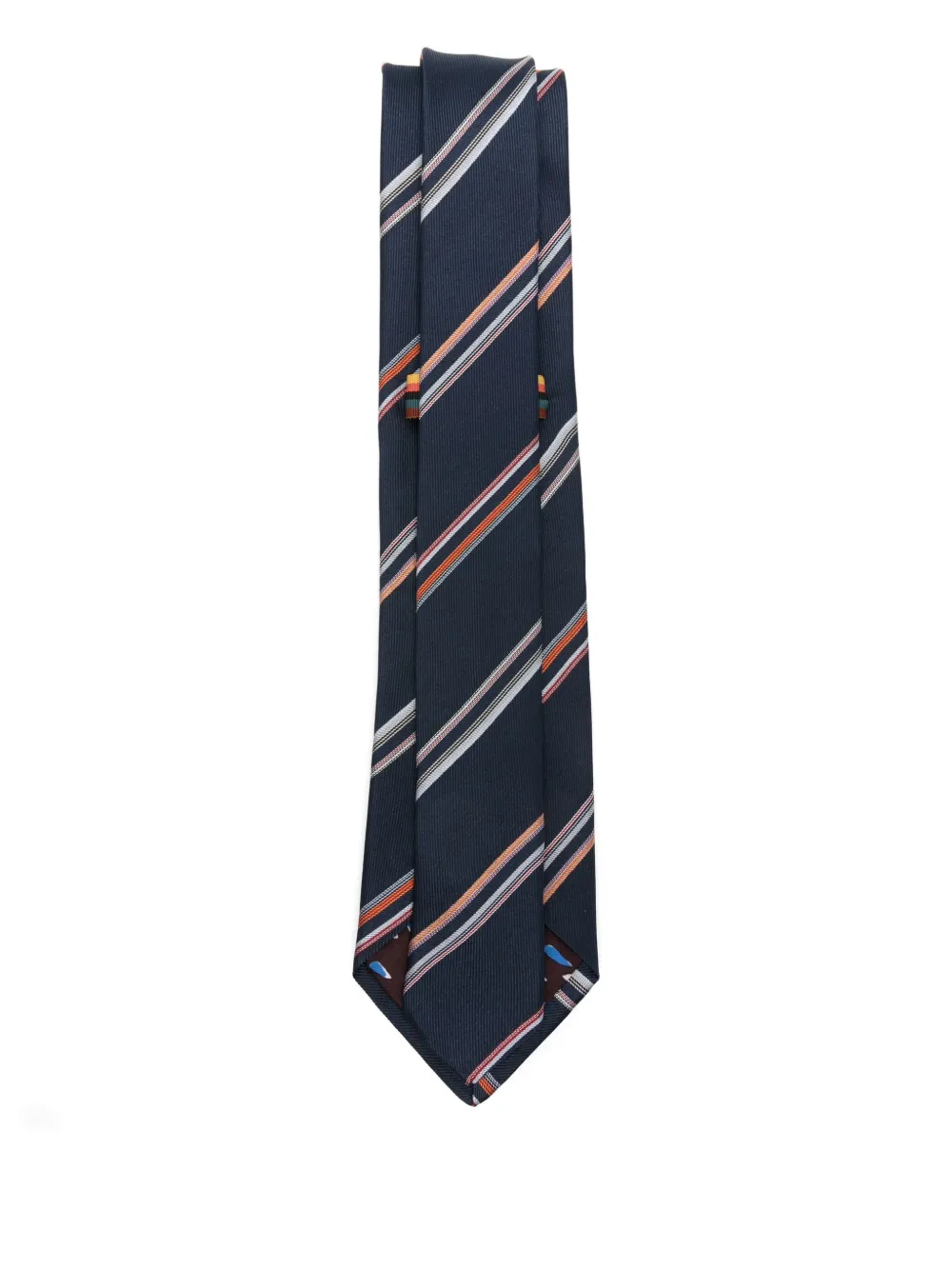 Paul Smith diagonal-stripe tie - Blauw