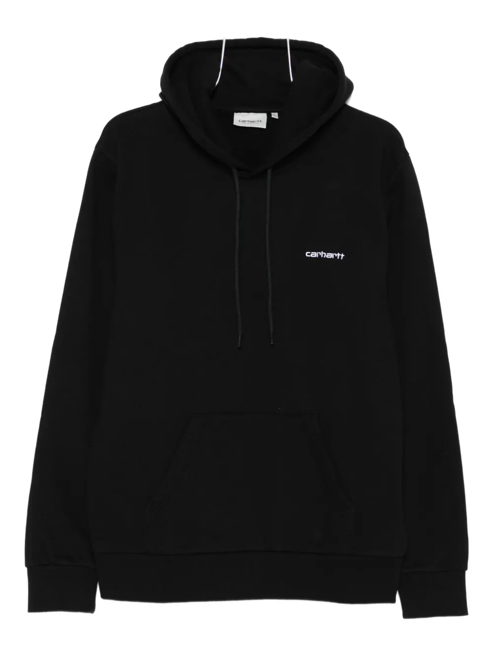 Carhartt WIP logo-embroidery hoodie Zwart
