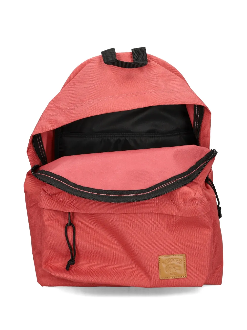 Lacoste Rugzak met trekkoord en logoplakkaat Roze