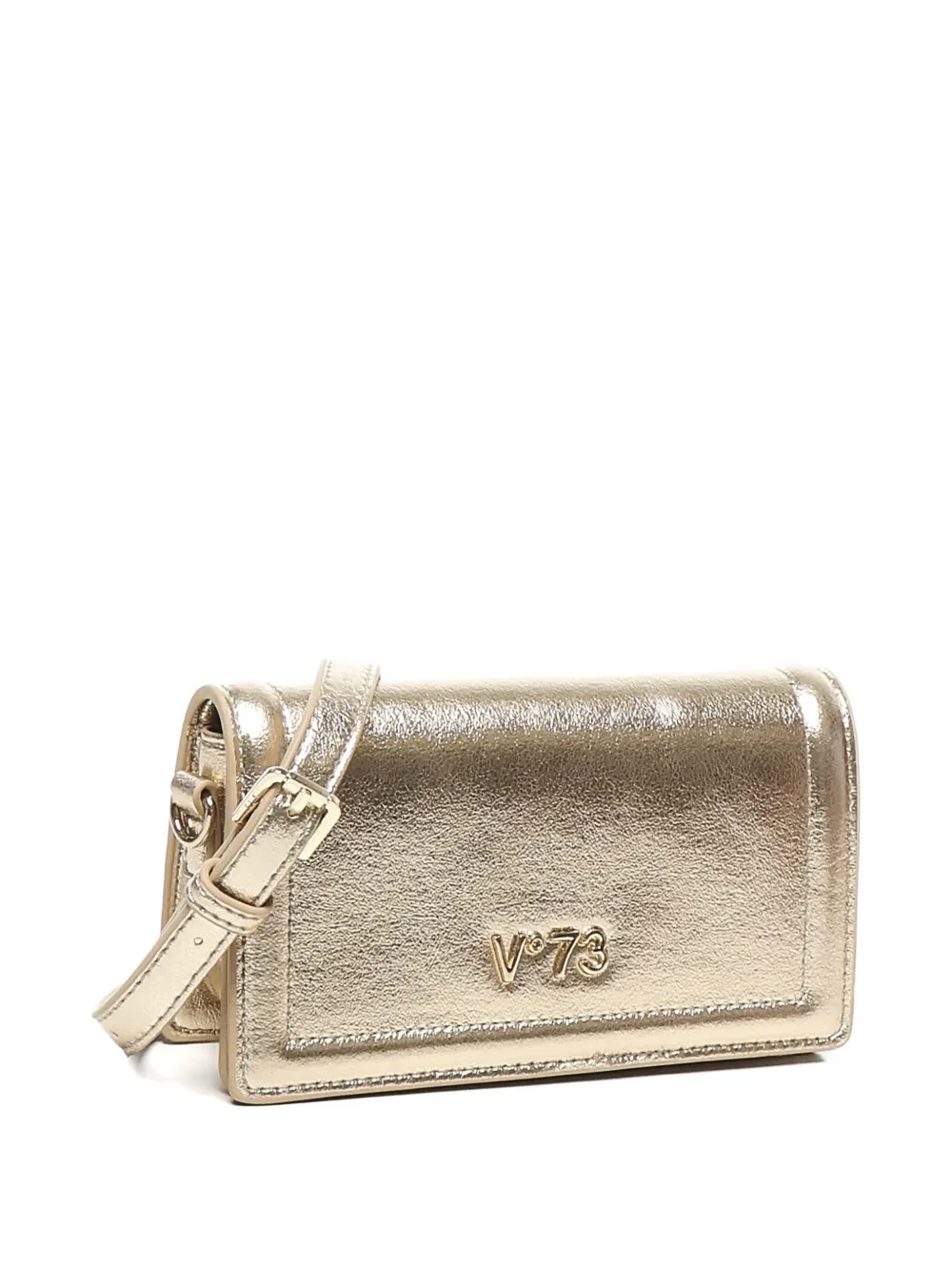  V°73 Metallic-effect Chain Shoulder Bag - Neutrals 