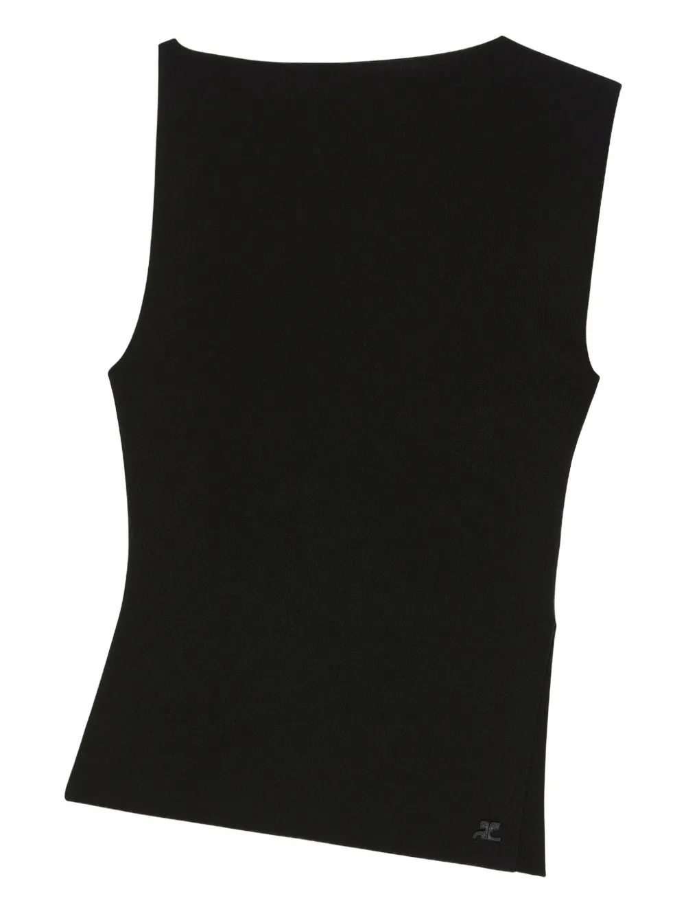 Courrèges Oblique top Zwart