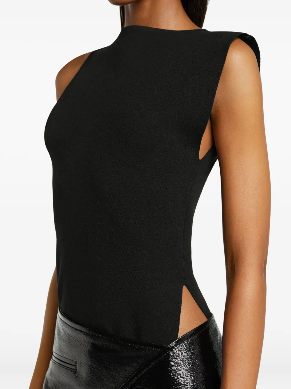 Courrèges Oblique top Zwart