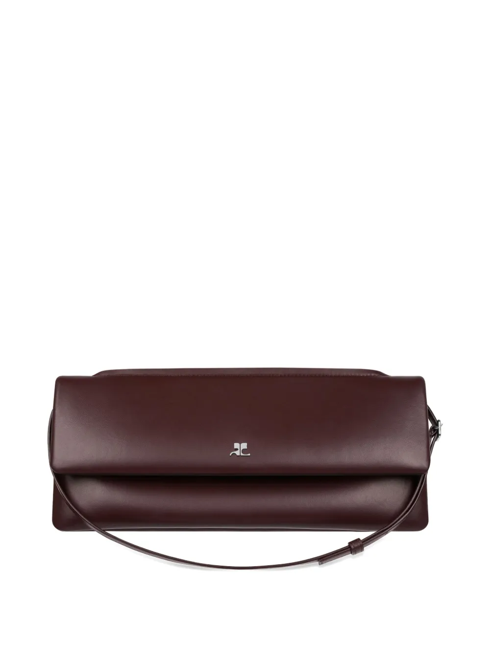 Courrèges Flap Clutch Bag In Red