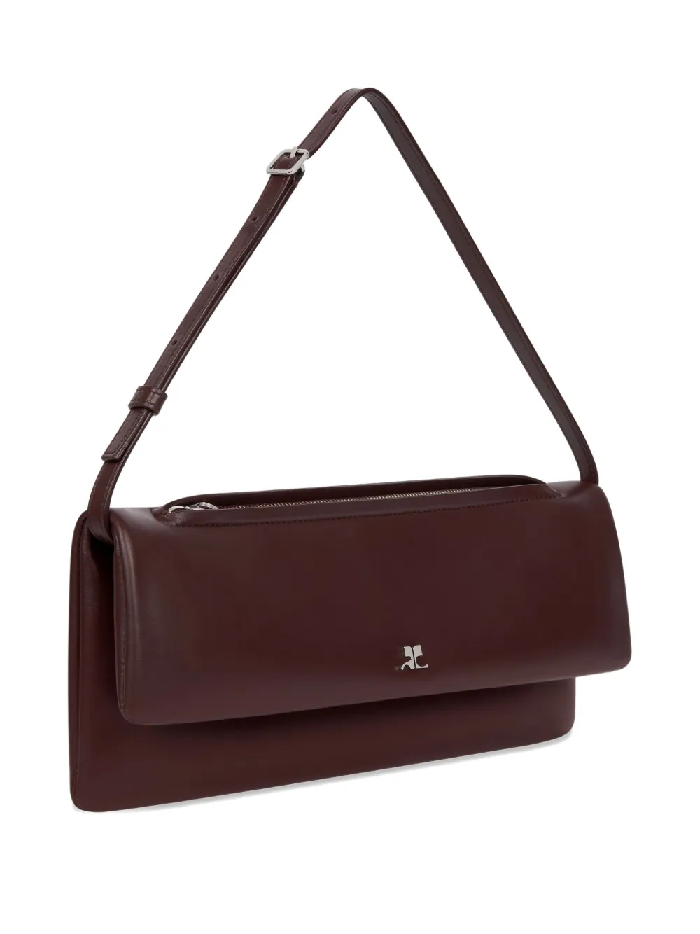 Courrèges Flap Clutch Bag In Red