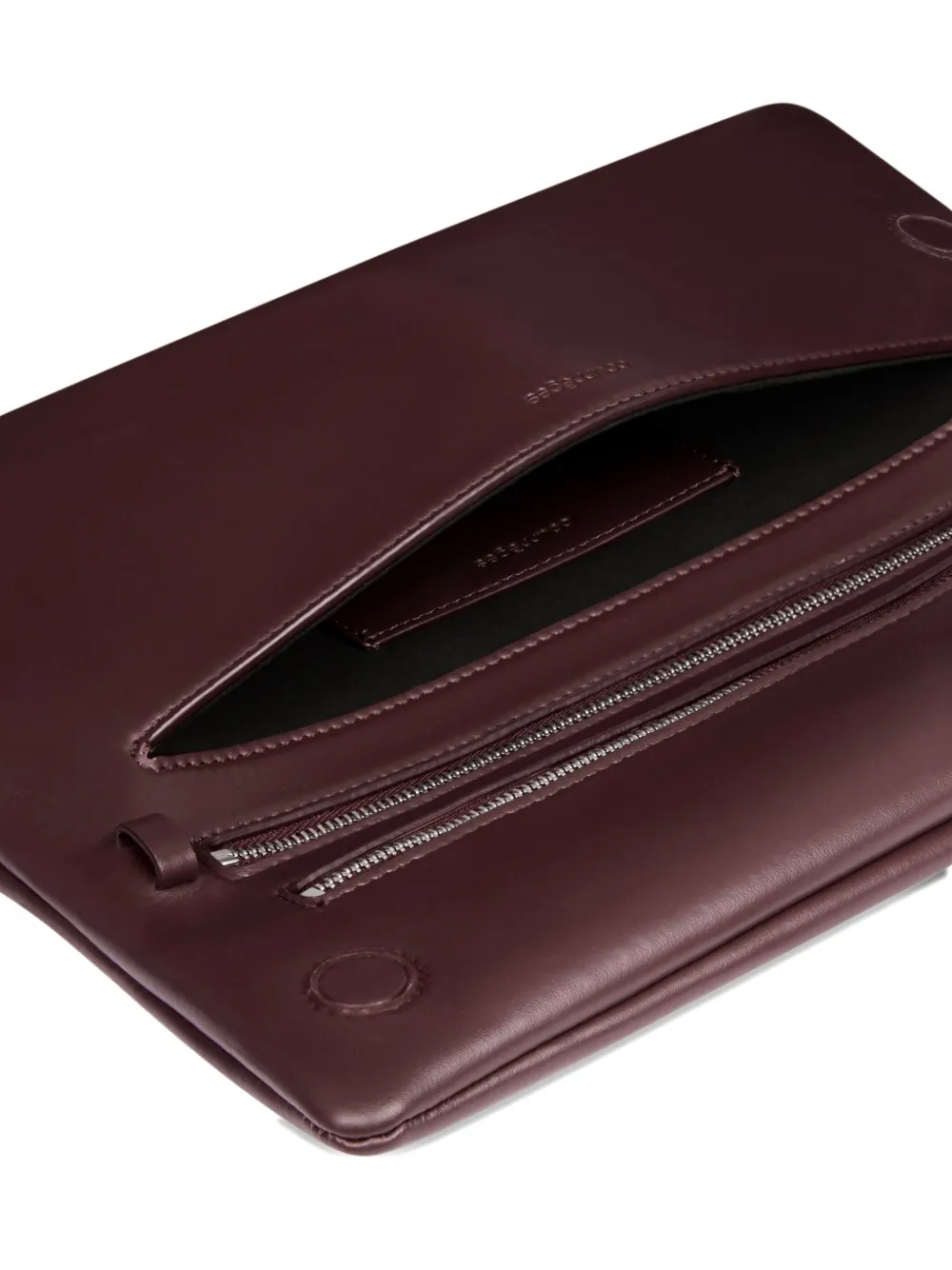 Courrèges Flap Clutch Bag In Red