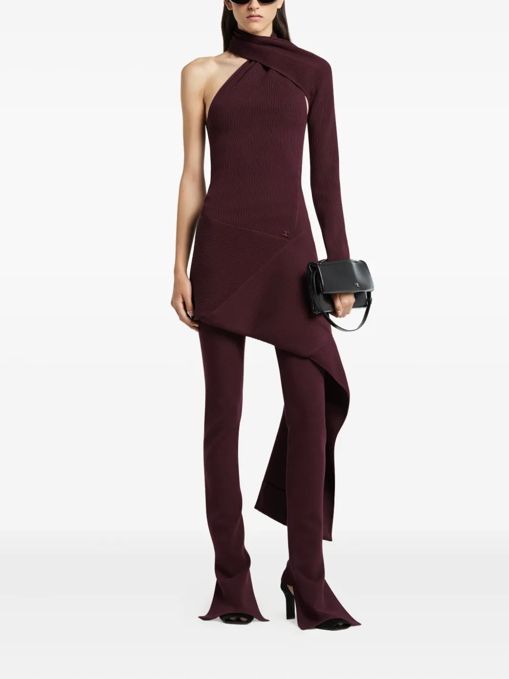 Courrèges Asymmetrische mini-jurk - Rood