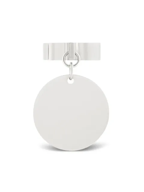 Courrèges anillo Folded Confett bañado en plata