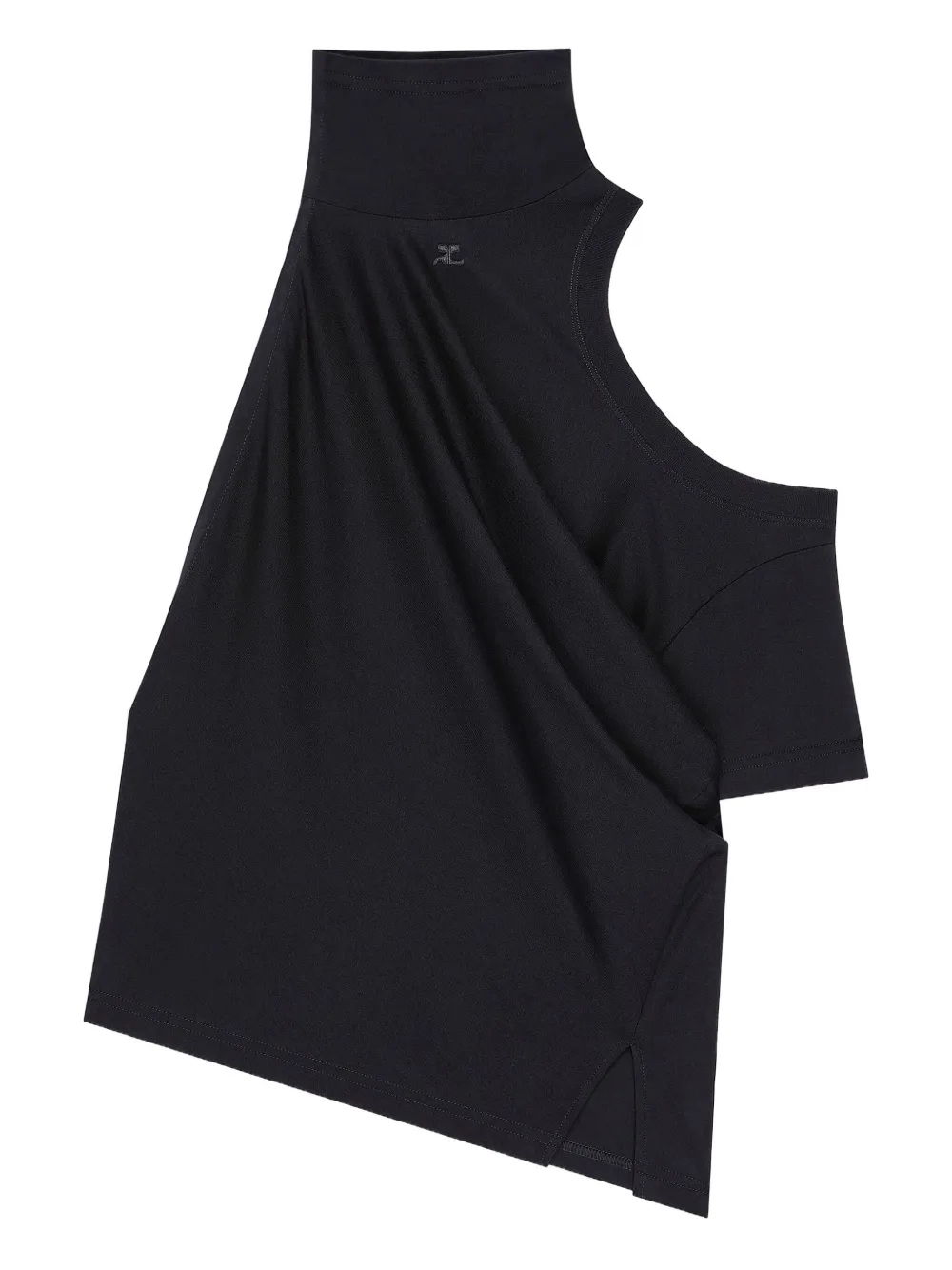 Courrèges blusa con cuello falso | negro | Image 1