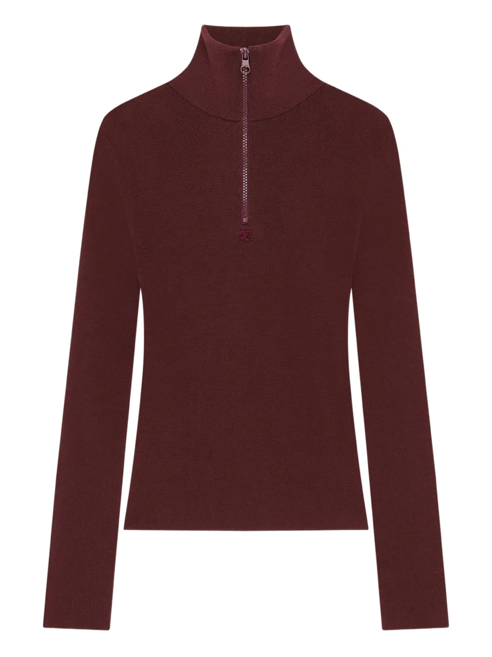 Courrèges モックネック セーター - レッド Courrèges モックネック セーター - レッド