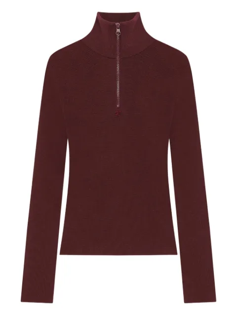 Courrèges zipped mock-neck sweater