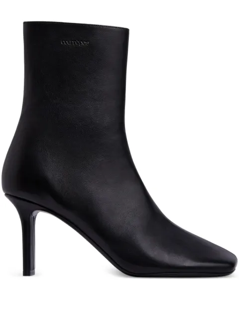 Courrèges leather square-toe ankle boots