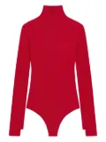 Courrèges mock-neck bodysuit - Red