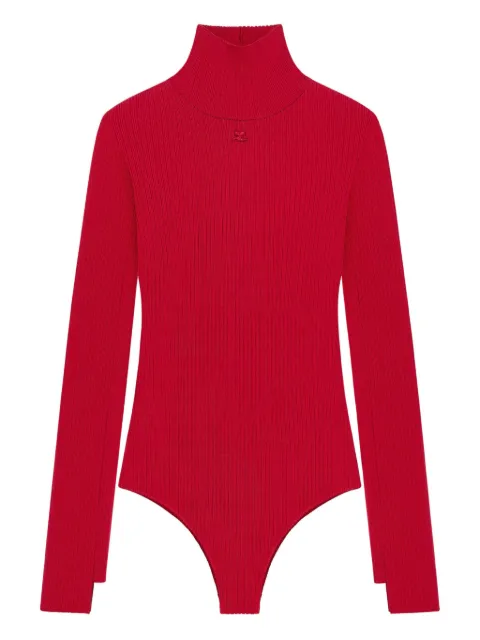 Courrèges mock-neck bodysuit