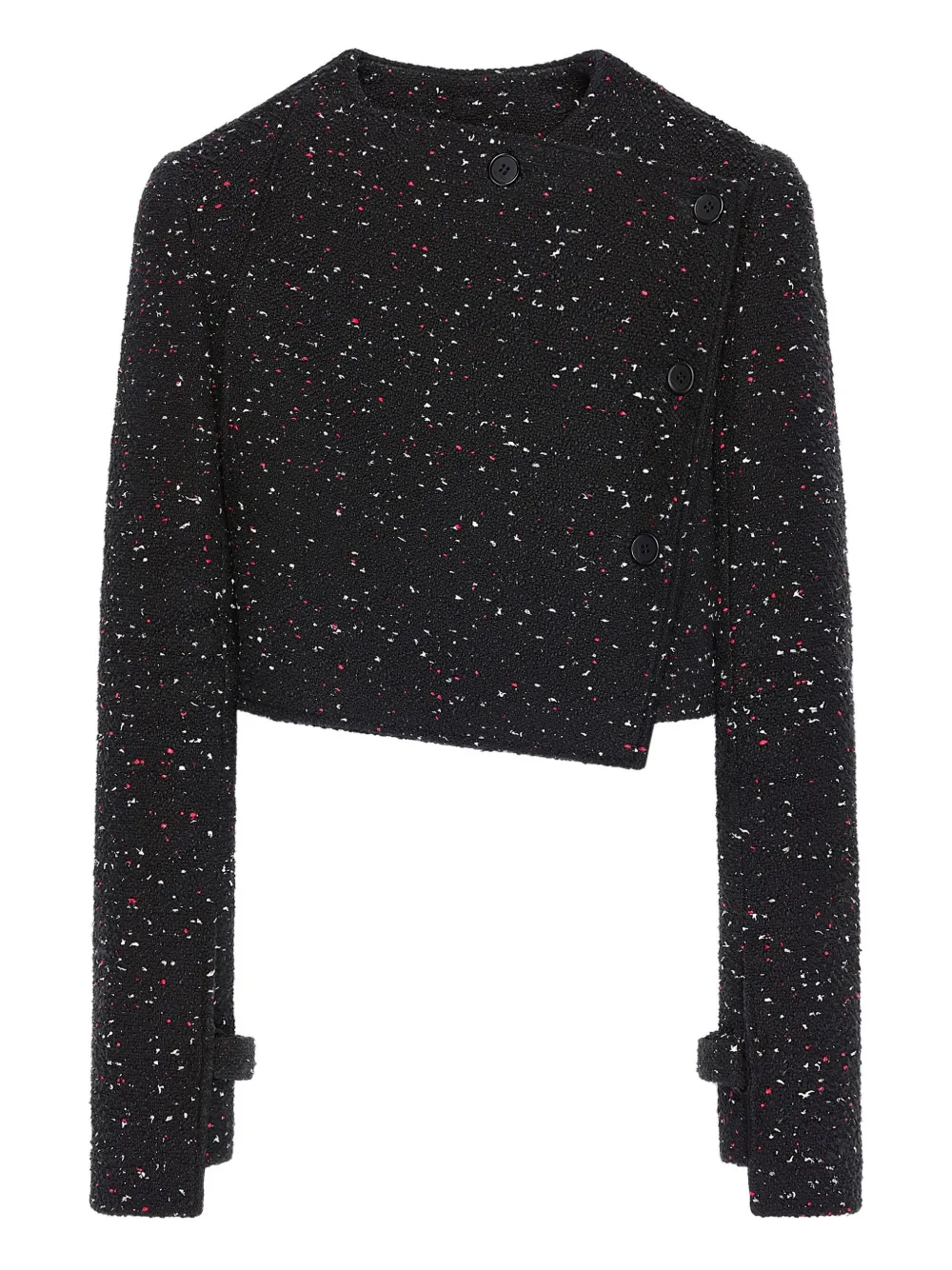 Courrèges tweed cropped jacket | Black | Image 1