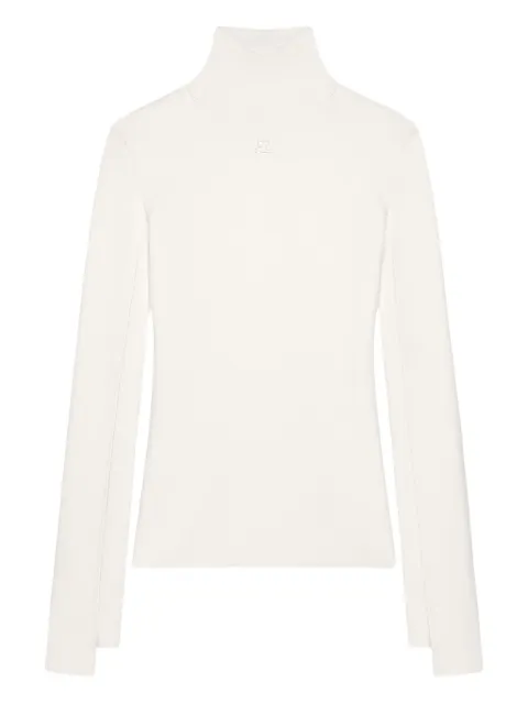 Courrèges Maglione con collo rialzato