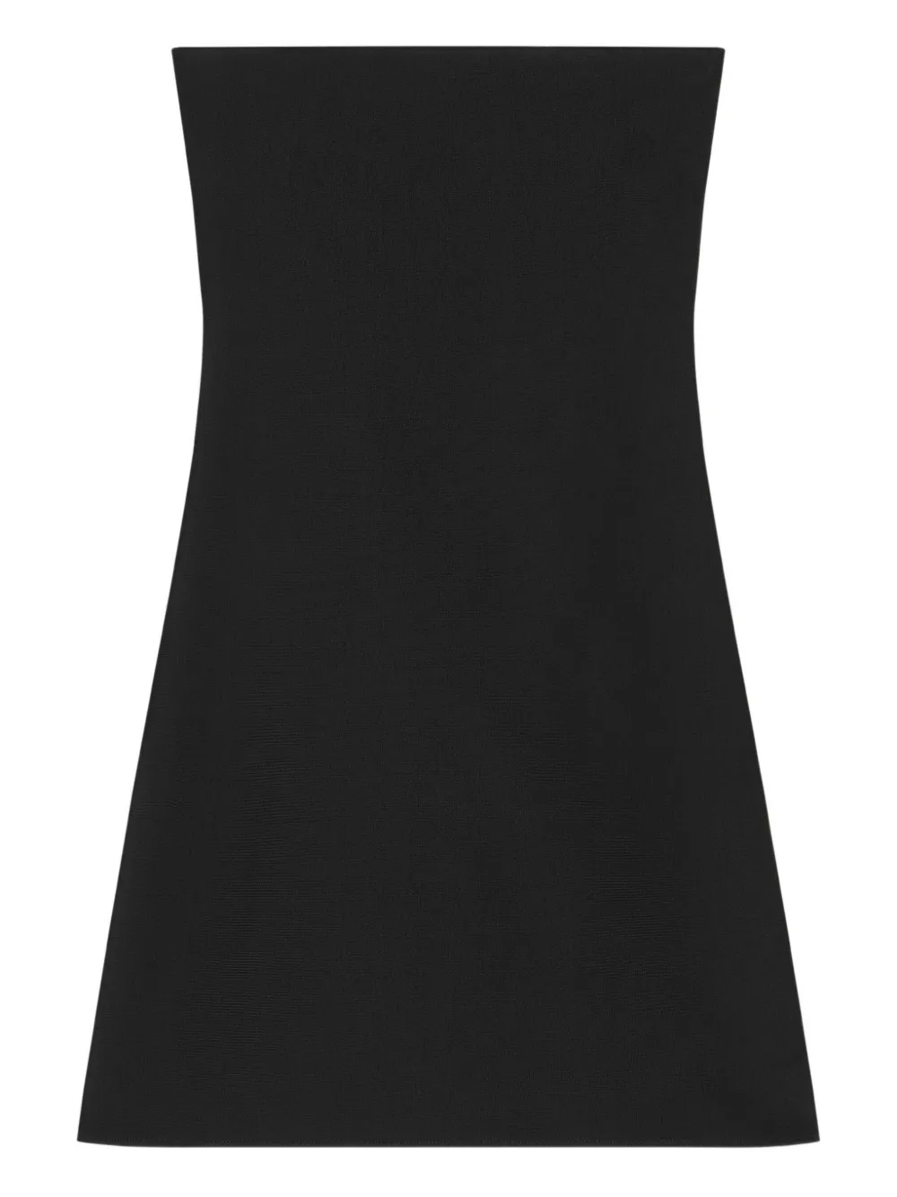 Courrèges Abito corto senza spalline - Nero