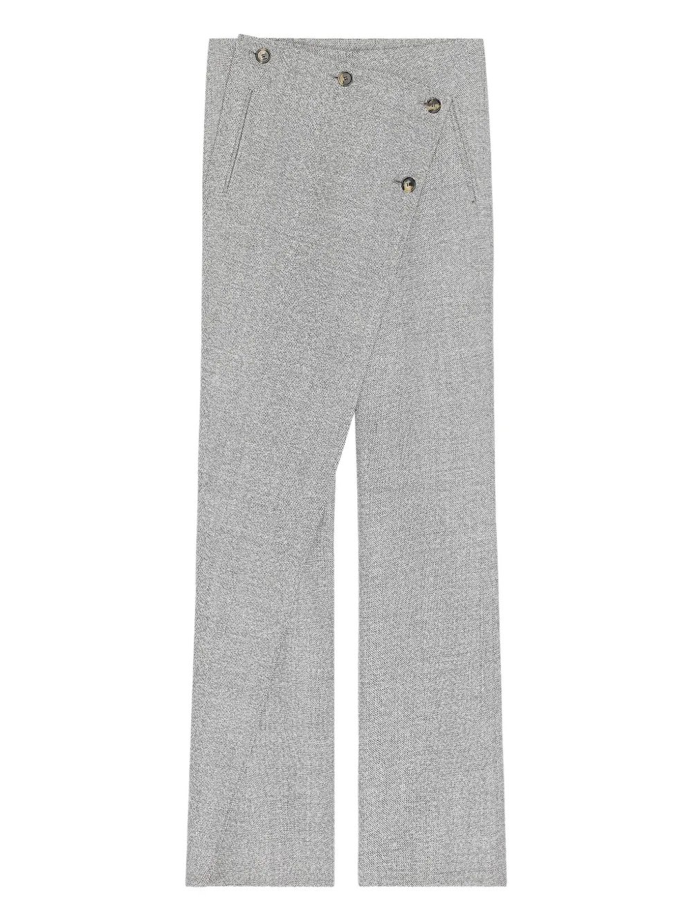Courrèges oblique button trousers | Grey | Image 1