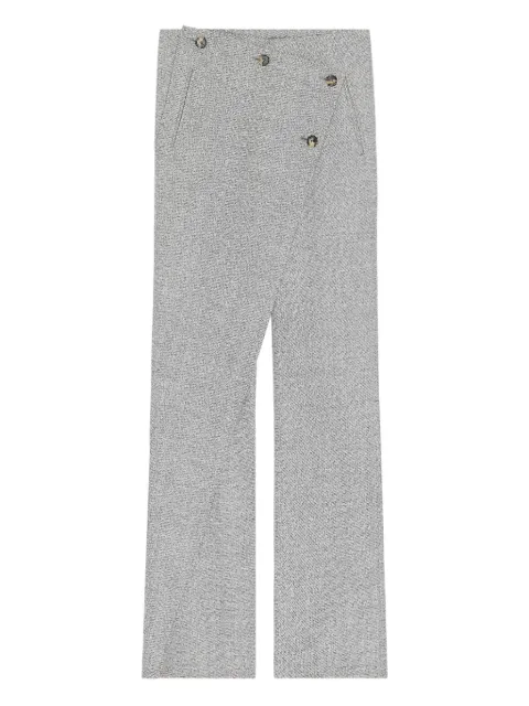 Courrèges oblique button trousers