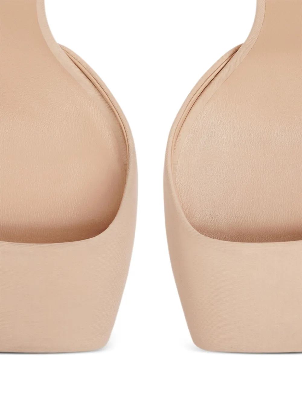 Courrèges Peep-toe Ankle-strap Pumps In Neutral