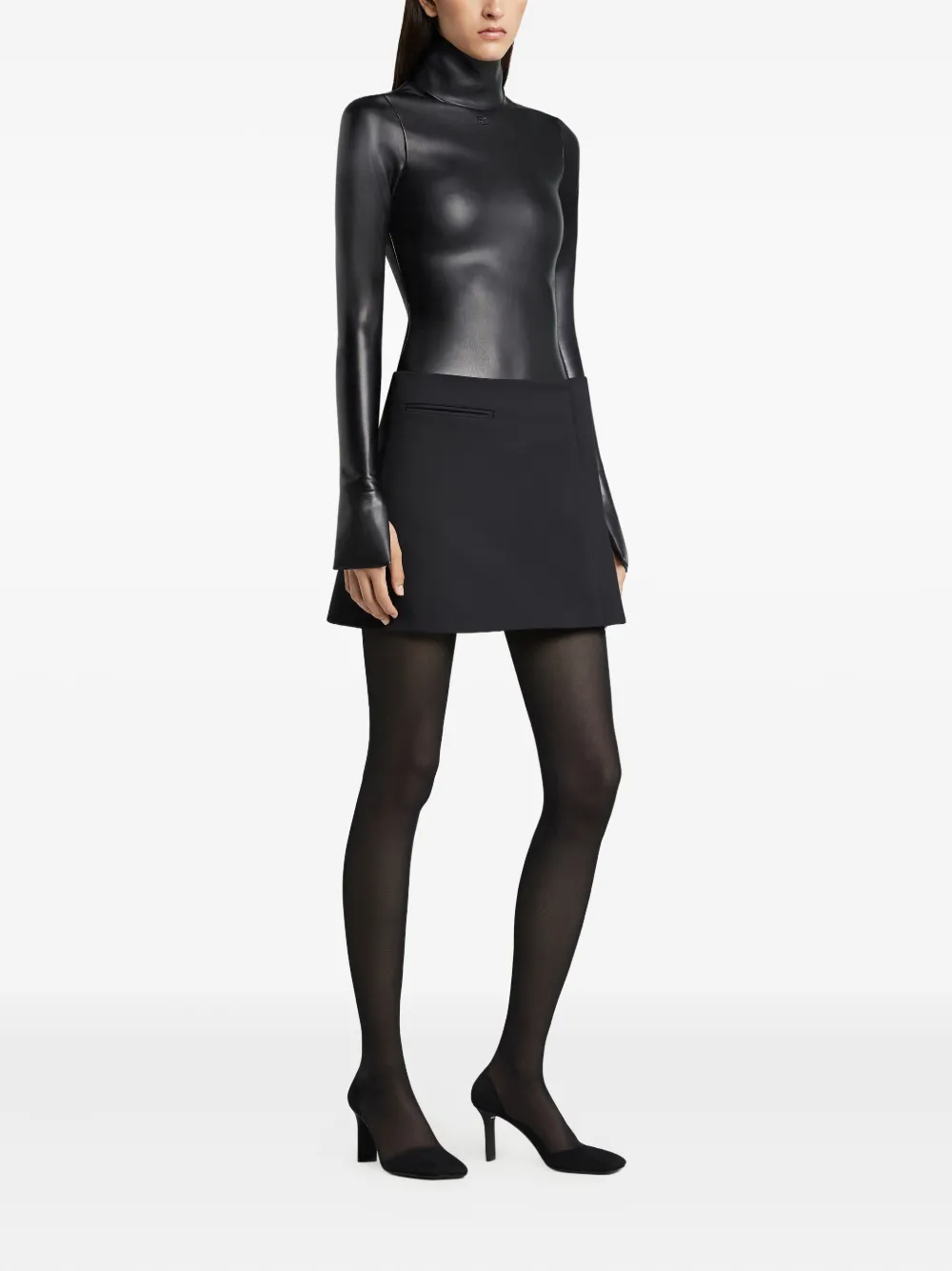 Courrèges One-Minute mini-rok - Zwart