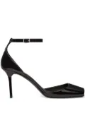 Courrèges ankle-strap peep-toe pumps - Black