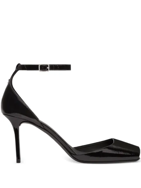 Courrèges ankle-strap peep-toe pumps