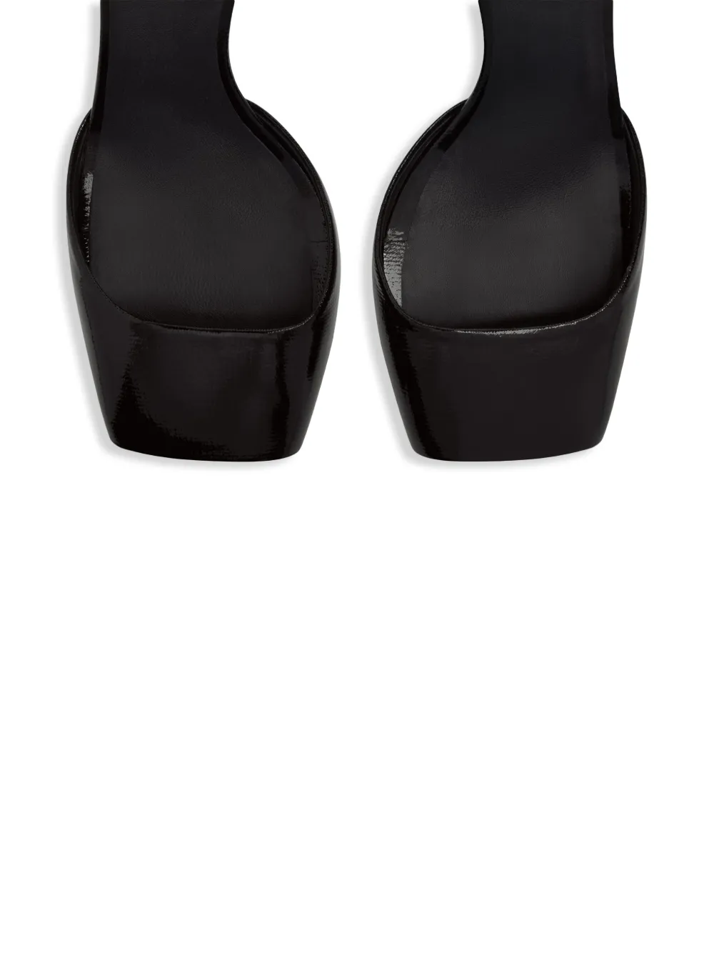 Courrèges ankle-strap peep-toe pumps Black