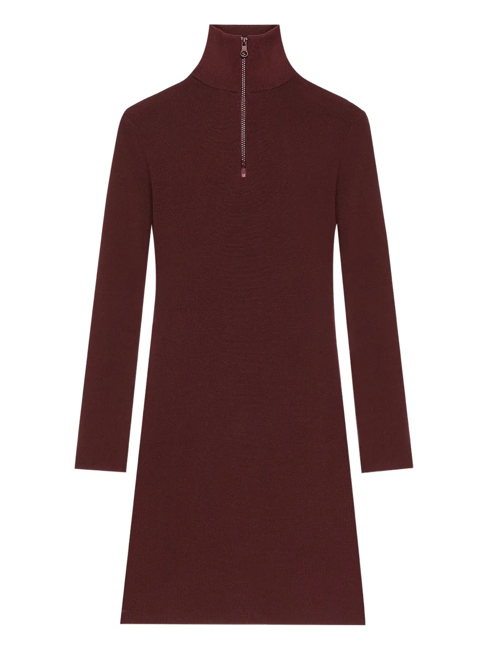 Courrèges Abito corto con zip - Rosso