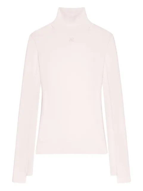 Courrèges — mock-neck interlock sweater