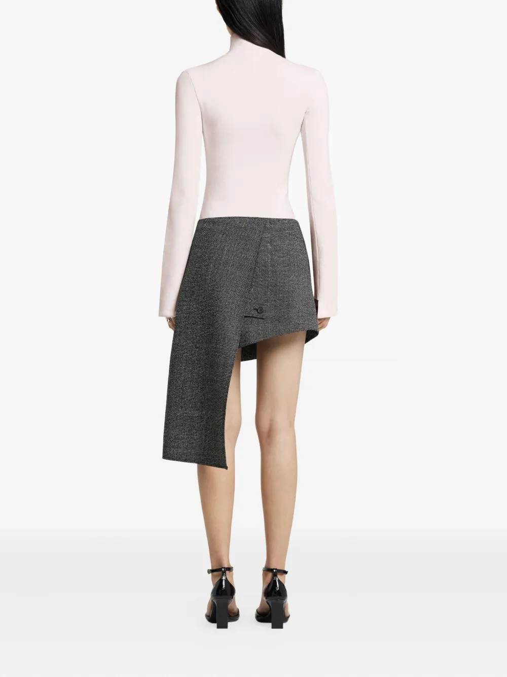 Courrèges Mock-neck Interlock Sweater In Purple