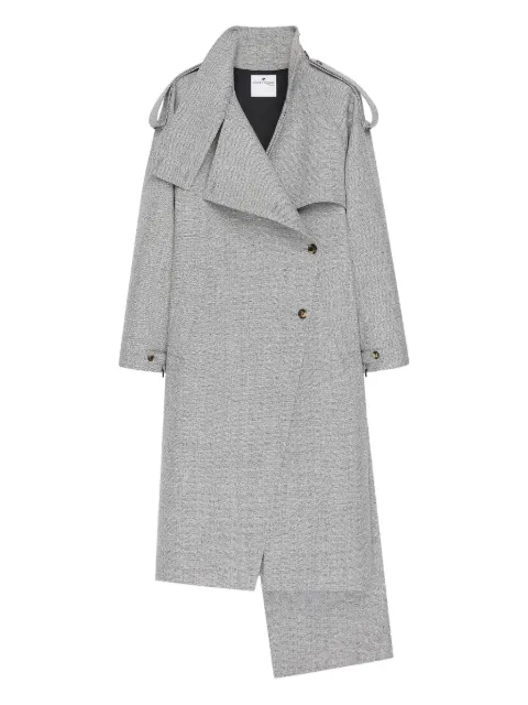 Courrèges oblique asymmetric wool coat