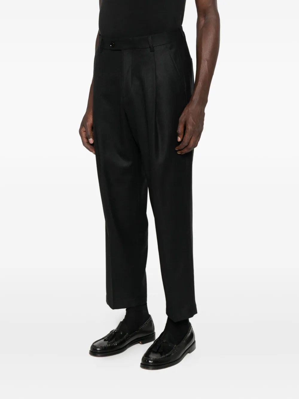  Be Able Pleated Trousers - Black 