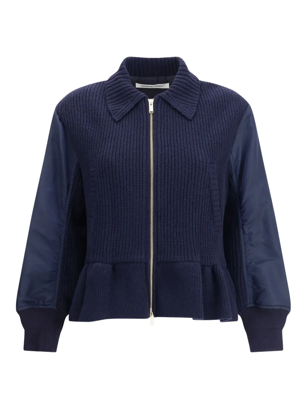 Undercover peplum bomber jacket | Blue | Image 1