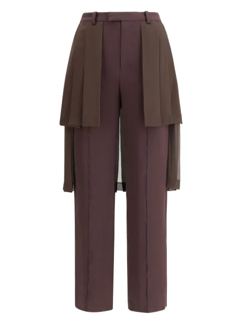 Undercover pleated-panel trousers