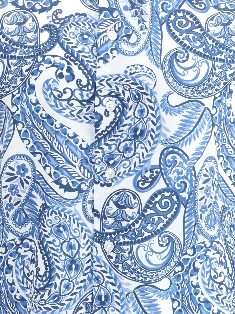 ETRO Overhemd met paisley-print Blauw