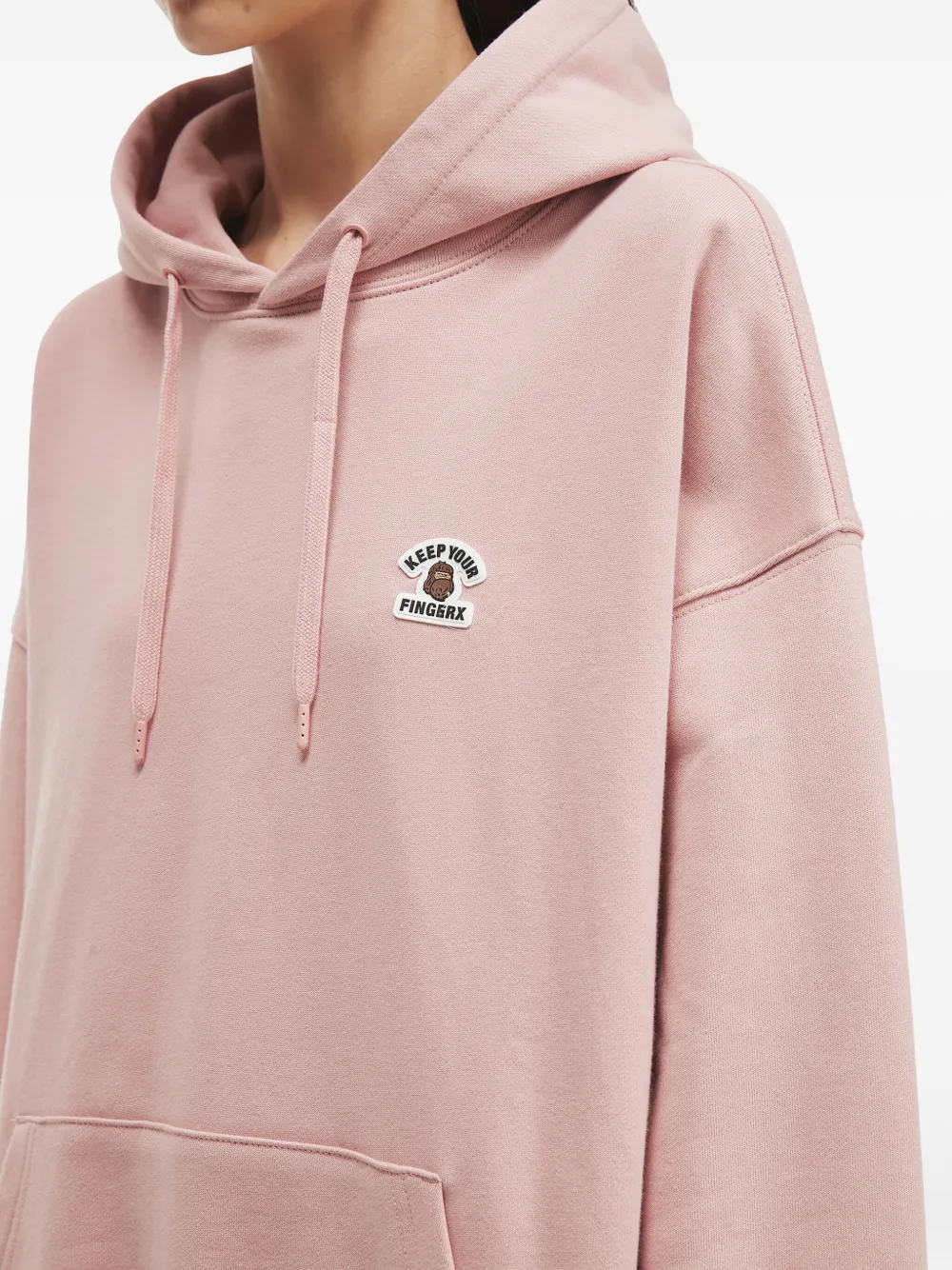 FINGERCROXX Hoodie met logopatch Roze