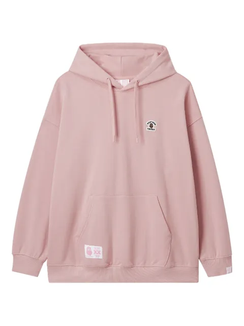 FINGERCROXX logo-patch cotton hoodie