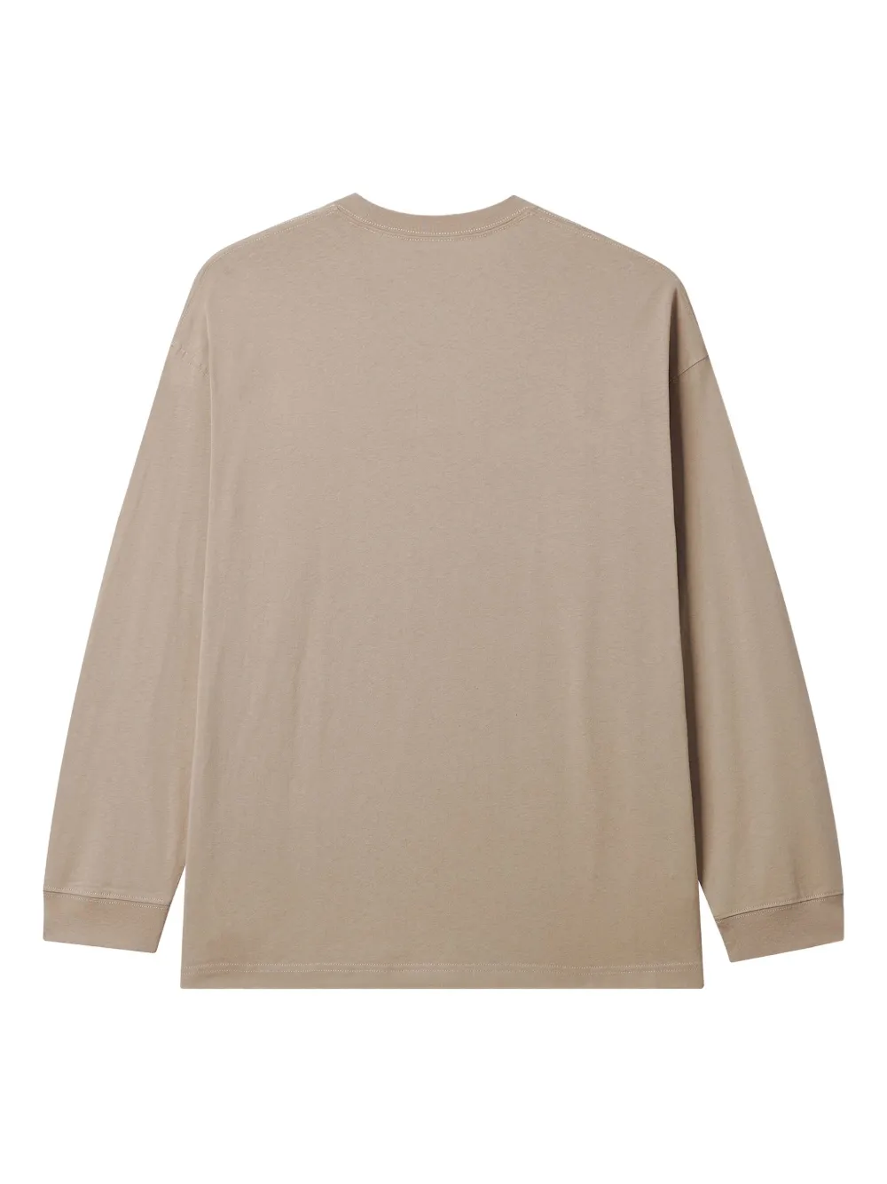 Fingercroxx Embroidered Long-sleeve T-shirt In Brown