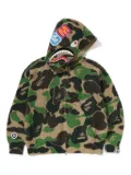 A BATHING APE® camouflage-pattern hoodie - Green