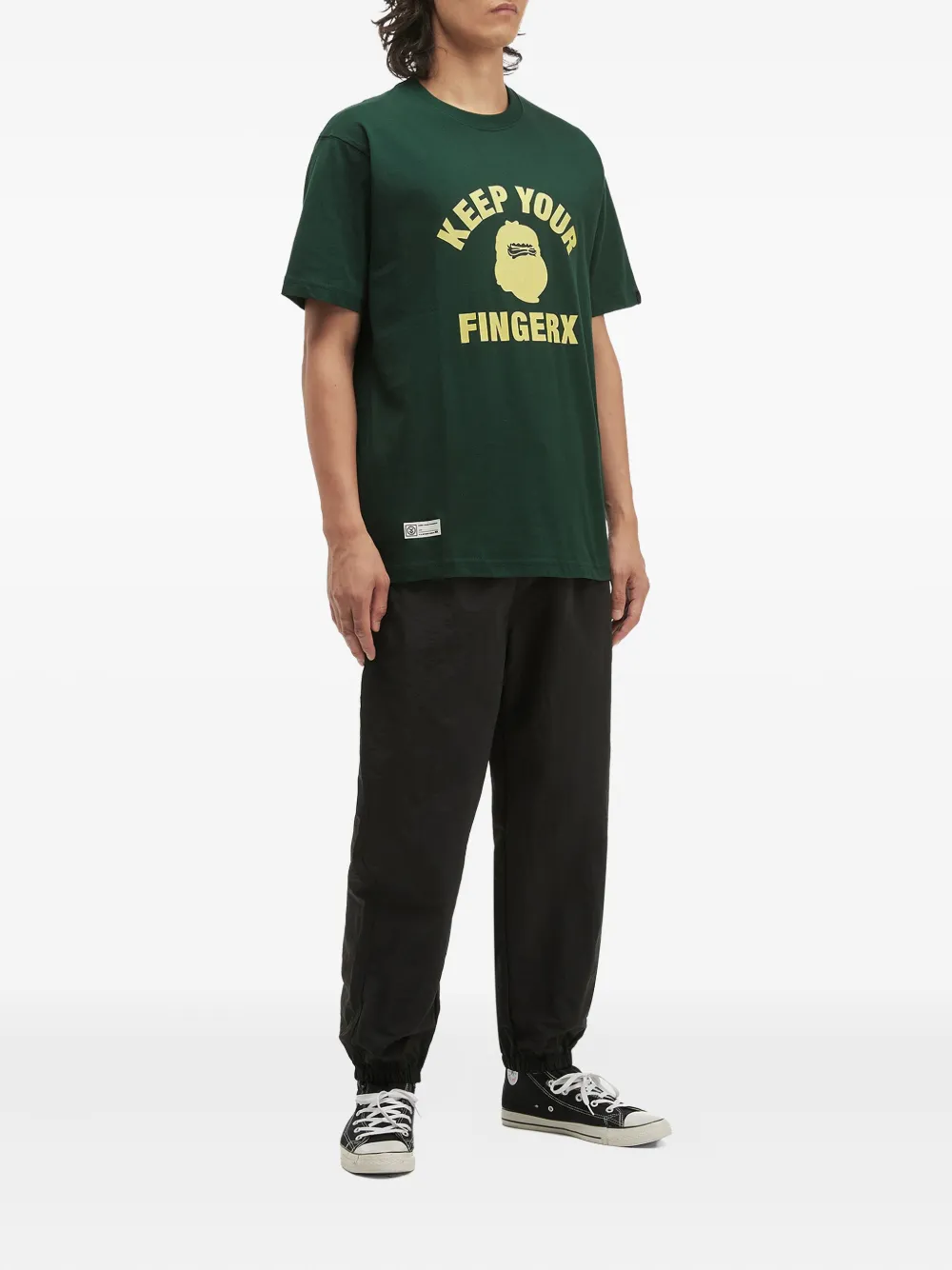 Fingercroxx Graphic-print T-shirt In Green