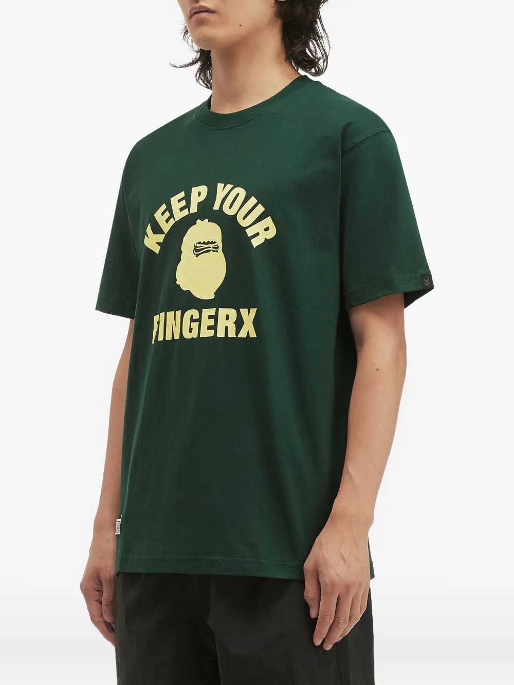 Fingercroxx Graphic-print T-shirt In Green