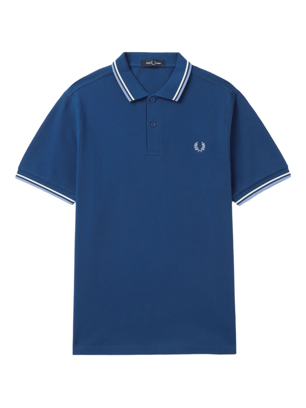 Fred Perry Poloshirt met gestreepte kraag Blauw