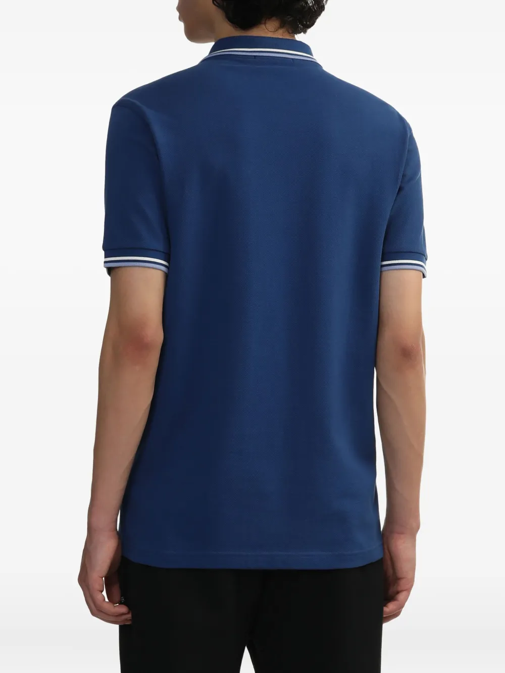 Fred Perry Poloshirt met gestreepte kraag Blauw